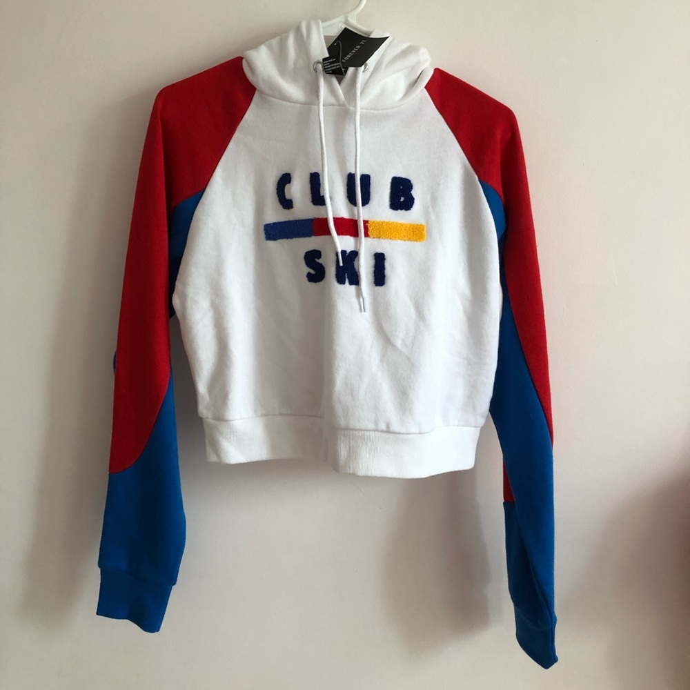 BRAND NEW W/ TAGS F21 CROPPED HOODIE